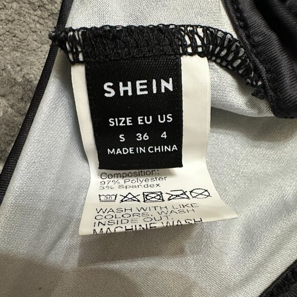 Black Baroque Print Cutout Bodysuit One Piece Swimsuit - Picture 7 of 7